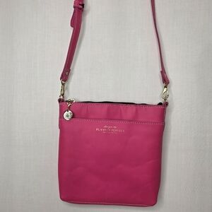 Planner Perfect Molly Thin Crossbody Pink Leather